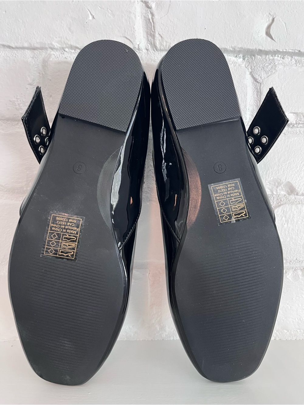 Joe Fresh Black Patent Mary Jane Loafers with Buckle - Picture 6 of 7